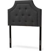 Mars Twin Headboard in Tufted Gray Fabric